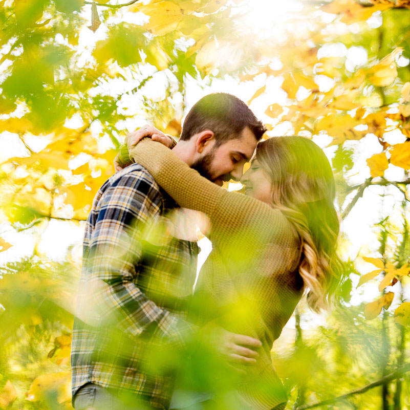 couple in foliage