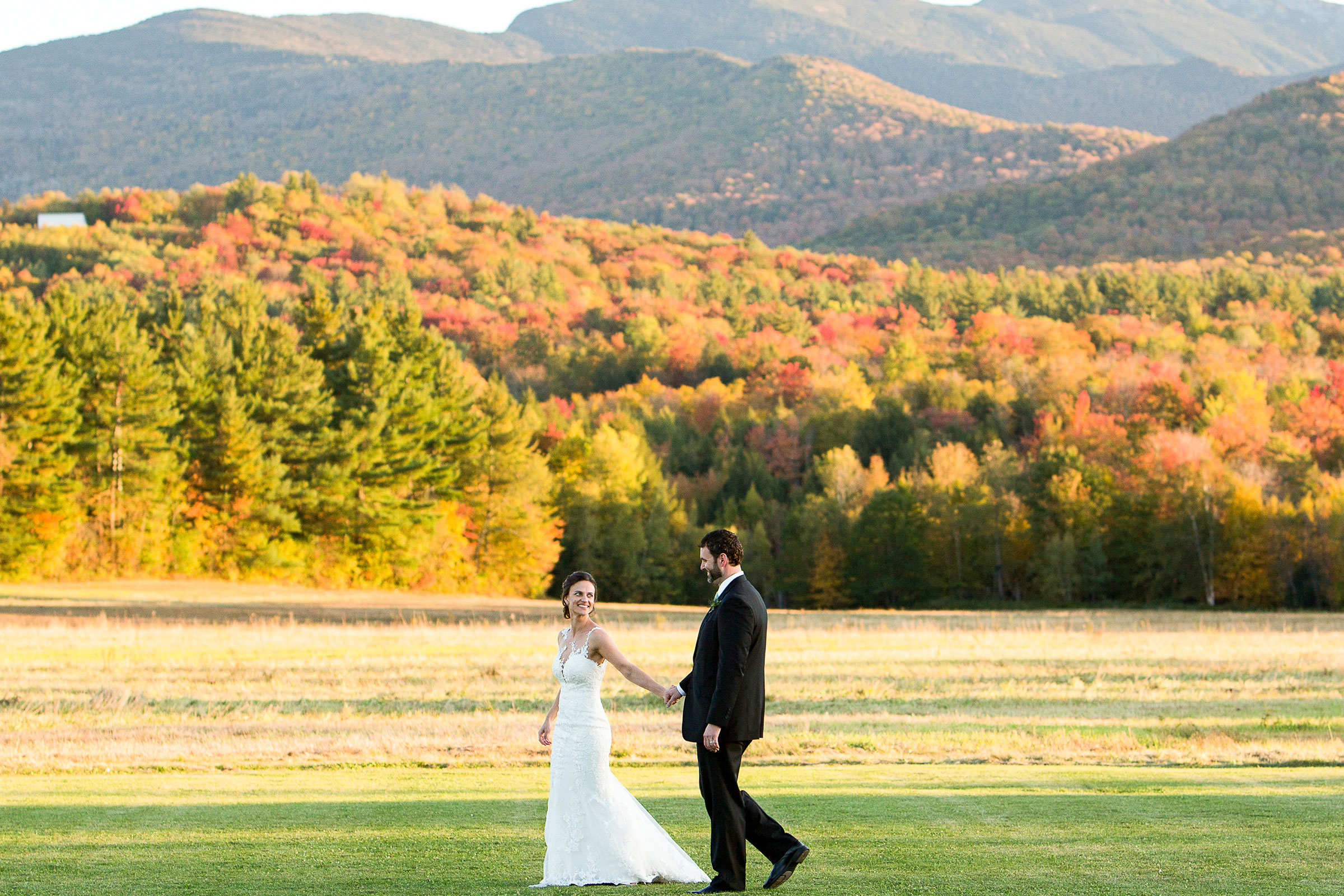 wedding photography in field