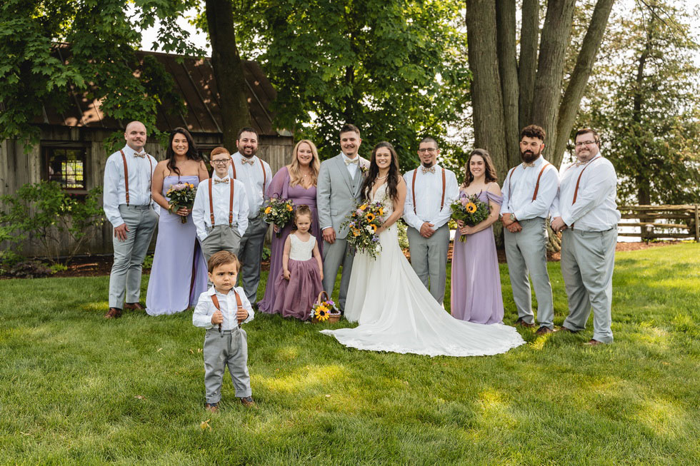 wedding party photo