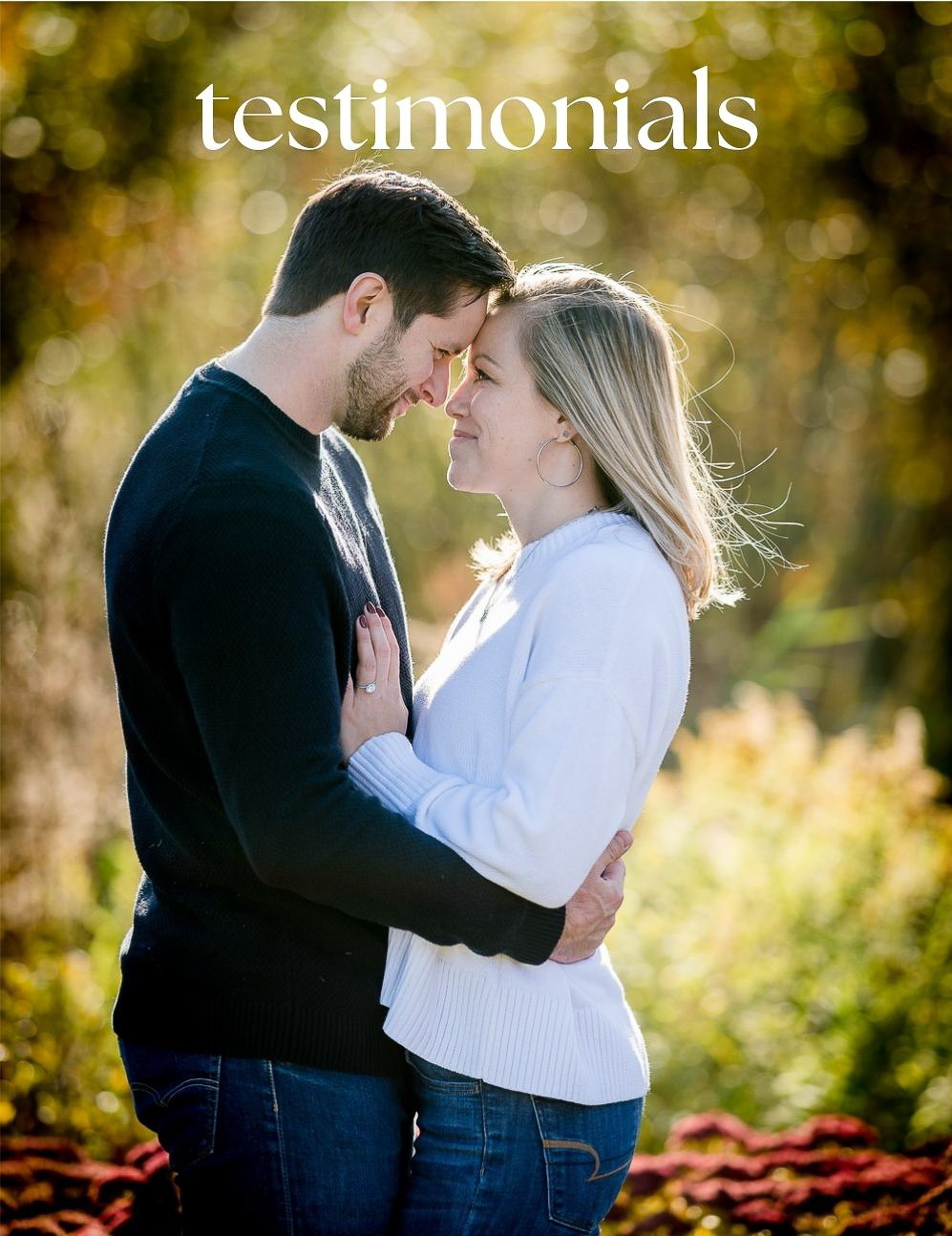 outdoor engagement photo